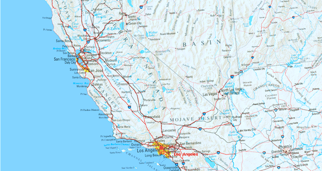 Parcours du voyage et des étapes prées