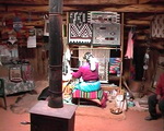 Monument Valley - Int&eacute;rieur d'une habitation Navajo (Hogan)